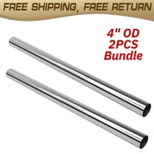 4 Od T304 Stainless Steel 4 Foot Long Straight Exhaust Pipe 17 Gauge