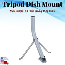 Satellite Dish Mount Tripod Foot Directv Pole Antenna Outdoor Roof Heavy Duty