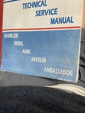 1969 Amc American Motors Rambler Rebel Amx Javelin And Ambassador Shop Manual