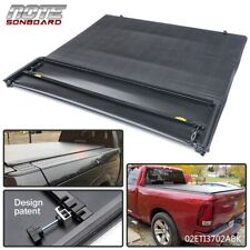 Fit For 2009-2021 Dodge Ram 1500 57 Bed Black Tonneau Four Fold Bed Cover