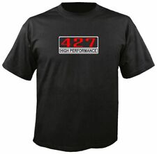 427 High Performance Black T Shirt Engine Crate Motor Emblem V8 Big Block Rat
