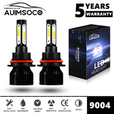 9004 Hb1 4-sides Led Headlight Super Bright Bulbs Kit 6000k White Highlow Beam