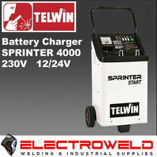 Telwin Battery Charger Starter Sprinter 4000 On Wheels Vehicle Car 230v 1224v