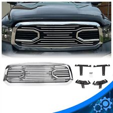 For 2013-18 Dodge Ram 1500 Chrome Front Hood Bumper Grille Grill Big Horn Style