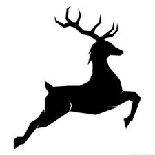 Jumping Deer Buck - Decal Sticker - Multiple Colors Sizes - Ebn6888
