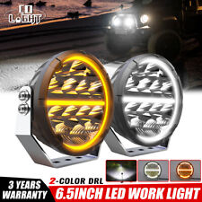 7 Inch 480w Round Spot Beam Offroad Led Driving Lights X2 Wdrl For Jeep 4wd 4x4