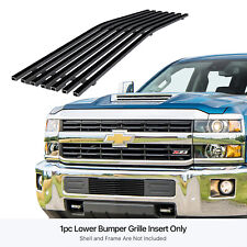 Fits 2015-2019 Chevy Silverado 2500hd3500hd Lower Stainless Black Billet Grille