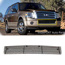 Fits 2007-2014 Ford Expedition Front Bumper Black Billet Grille Grill Insert