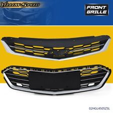 Honeycomb Chrome Front Bumper Upper Lower Grille Fit For Chevrolet Cruze 16-18