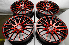 17 Wheels Rims Black Red Honda Civic Accord Toyota Camry Corolla Rav4 5 Lugs