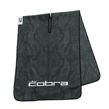 New Cobra Microfiber Tour Golf Towel Black Snakeskin - 39 X 14