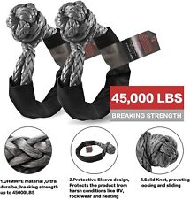 Soft Synthetic Shackle Recovery Kit 22 45000lbs Breaking Strength 34 2 Pack