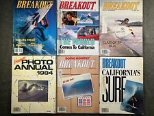 Breakout Magazine 5 Issues 1982-1987 Surf Surfing 1984 Photo Annual Vintage