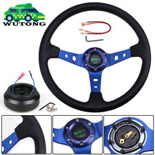 350mm Jdm Deep Dish Racing Steering Wheel Hub Adapter For 96-00 Honda Civic Ek