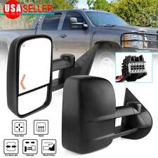 For 07-13 Chevy Silverado 1500 2500 3500 Tow Mirrors Power Heated Led Signal