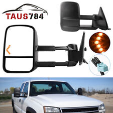 Power Heated Led Signals Tow Mirrors For 03-06 Chevy Silverado 15002500hd3500