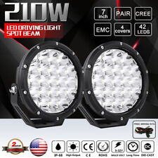 2pcs 7inch Round Off Road Lights Led Driving Work Lights Spot For Truck Atv 4x4