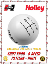 Hurst High Gloss White High Strength Plastic Shift Knob - 5-speed Pattern