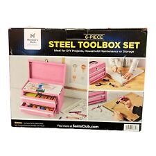 Members Mark 11 Toolbox With 5 Piece Tool Set - Pink