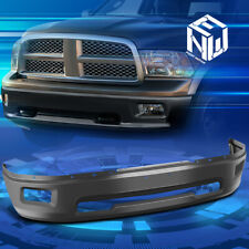 For 09-12 Dodge Ram 1500 Steel Front Bumper Face Bar W Fog Lamp Cut-out Black