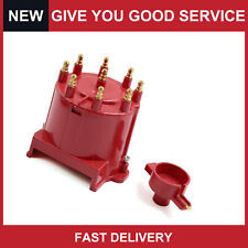 Pack Of 1 For Chevrolet Red Ignition Distributor Cap And Rotor Kit External Coil