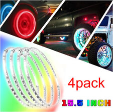 15.5 Rgbchasing Color Led Wheel Ring Rim Lights For Truck Car Set Wheel Light