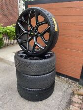 28 Black Milled Snowflake Wheels Rims Tires Chevy Silverado Gmc Sierra Z71 Rs