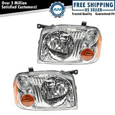 Headlight Set Left Right For 2001-2004 Nissan Frontier Ni2502130 Ni2503130
