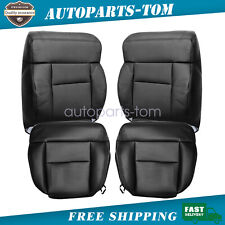 For 2004 2005-2008 Ford F150 Front Bottom Top Back Leather Seat Cover Black Us