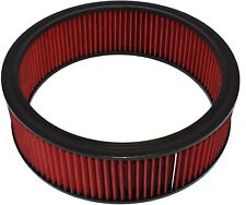 High Flow Washable Reusable Round Air Filter Element Replacement 14 X 4 Red