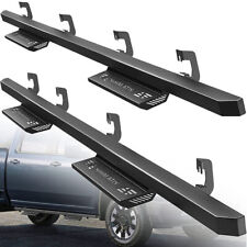 Running Boards For 07-18 Chevy Silverado 1500 Crew Cab Steel Drop Side Step Bars