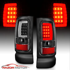 Fit 1994-2001 Dodge Ram 1500 2500 3500 Black Led Tube Replacement Tail Lights
