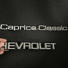 2pcs 3d Letter Word For 80-1990 Caprice Classic Car Rear Trunk Name Plate Badge