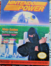 Vintage 1989 Nintendo Power Magazine Ninja Gaiden Volume 5 Poster Intact