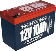 Dakota Lithium - 12v 10ah Lifepo4 Deep Cycle Battery And 12v 3ah Charger - 11...