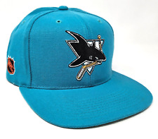 Vintage San Jose Sharks Sports Specialties Nhl Center Ice Snapback Wool Hat Cap