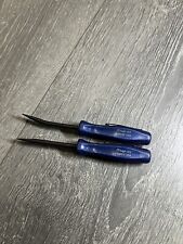 Snap-on Tools Pocket Prybar Angled Straight Blue Hard Handle Pry Bar Set