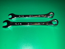 Lot Of 2 Sk Superkrome Combination Wrenches 88212 38 88210 516 6 Point Usa