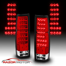 1986-97 Red Clear Led Back Tail Lights Pair For D21 Hardbody Pickup