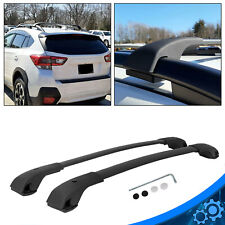 For 18-23 Subaru Crosstrek Aero-style Black Roof Rack Cross Bar Set New