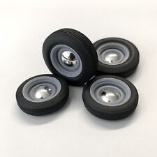 125 19 Steel Wheels 3d Printed With Big And Little Tires. Chrome Cap