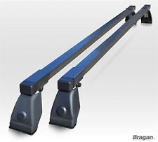 Roof Rack Bars For Fiat Doblo 2010 Top Van Metal Rails Ladder Accessory Black