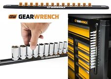 Gearwrench 83127 38 Drive Magnetic Socket Rail Includes 14 Clips New Free Ship