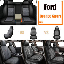 Blackgray Car 25seat Covers Cushion For Ford Bronco Sport 2021-2024 Pu Leather