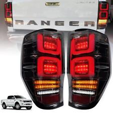 For Ford Ranger Pickup Raptor T6 Xlt Px2 2012-20 Tail Lamp Light Black Lens Led