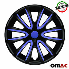 16 Wheel Rim Cover Hubcap Matte Black Dark Blue For Honda Civic 4pcs Set