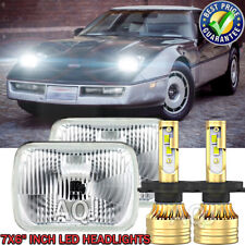 2pcs 5x7 7x6 Hilo Beam Led Headlight For Chevy Chevette Citation Ii Corvette C4