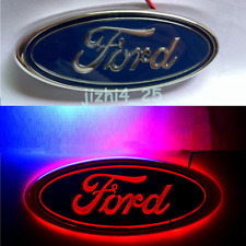 7 Inch Red Led Emblem Light Badge For Ford Truck F150 99-16 Light Oval Badge