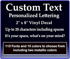 Custom Text Vinyl Decal Personalized Lettering Window Laptop Yeti Cup Sticker