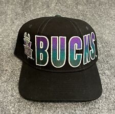 Vintage 90s Milwaukee Bucks Starter Hat Snapback Nba Tri Power Wool Blend